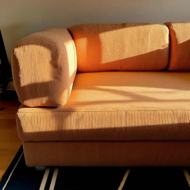 Bloom Sofa Bed in Terracotta Corduroy Fabric - Sofa in a Box