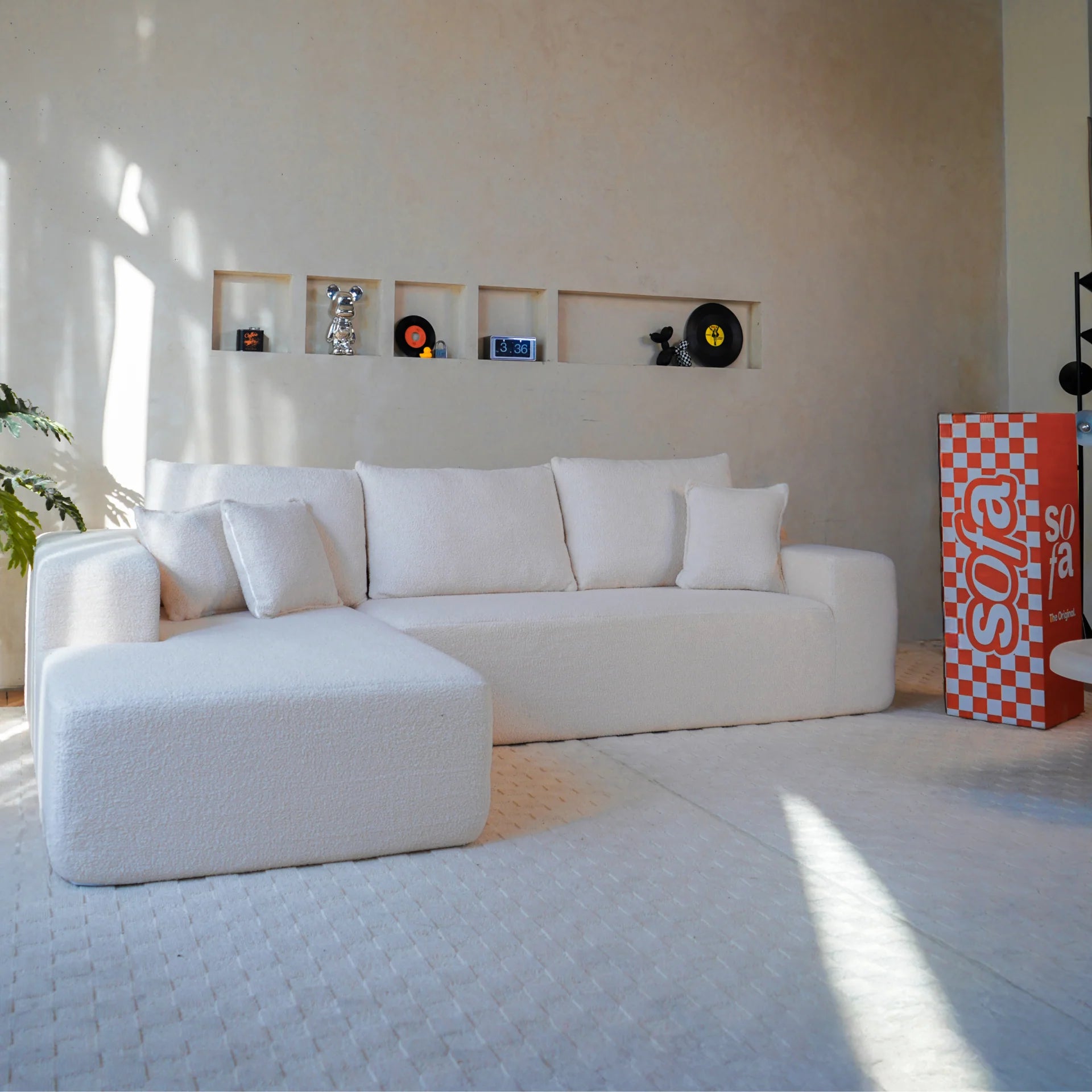 Aran Sofa in Boucle Linen