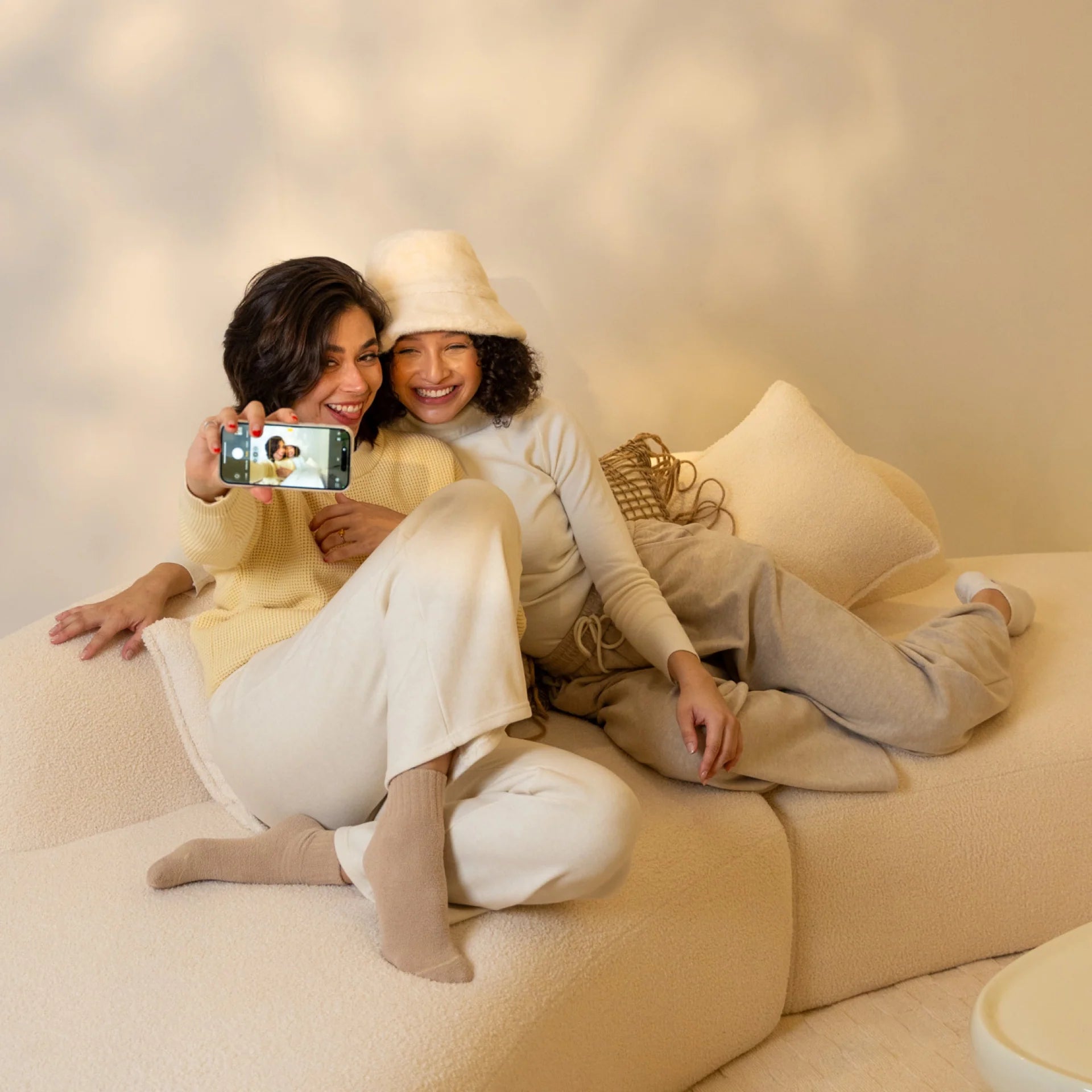 Avalon Sofa in Boucle Linen