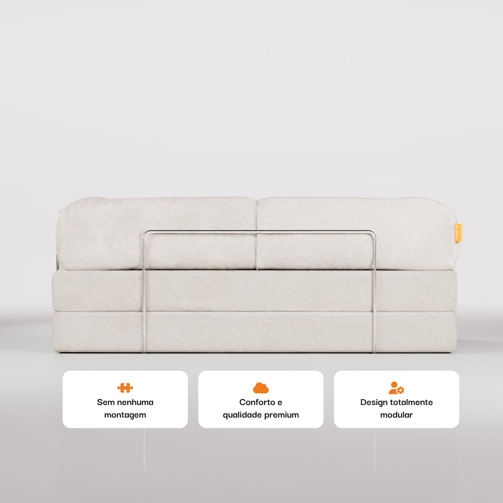 Bloom Sofa Bed in Terracotta Corduroy Fabric - Sofa in a Box