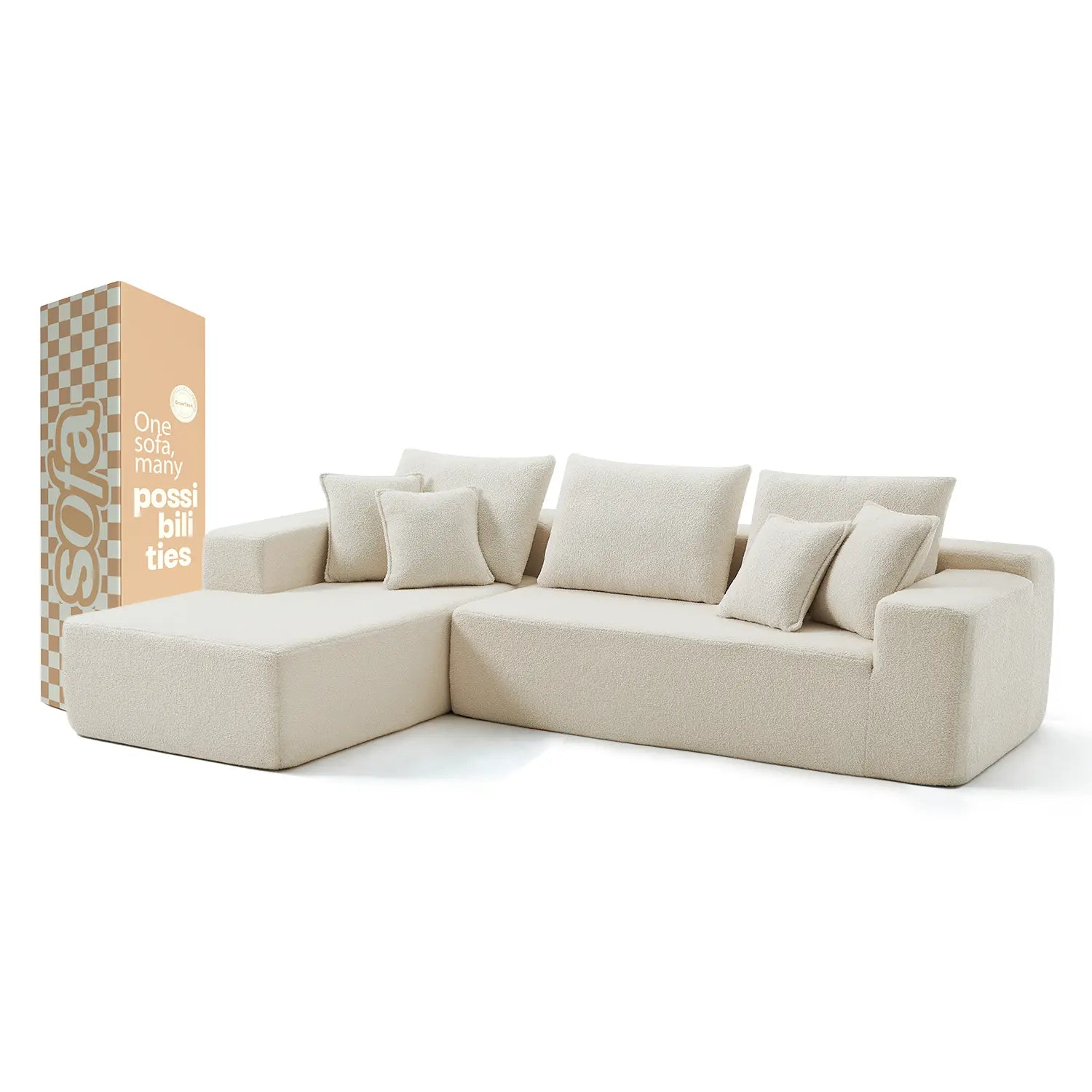 Aran Sofa in Boucle Linen