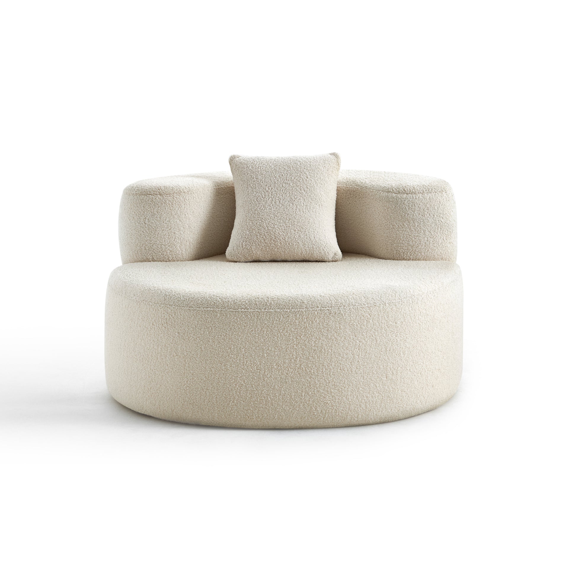 <tc>Sofa en la Caja</tc> Silla Dunne en Boucle - Lino