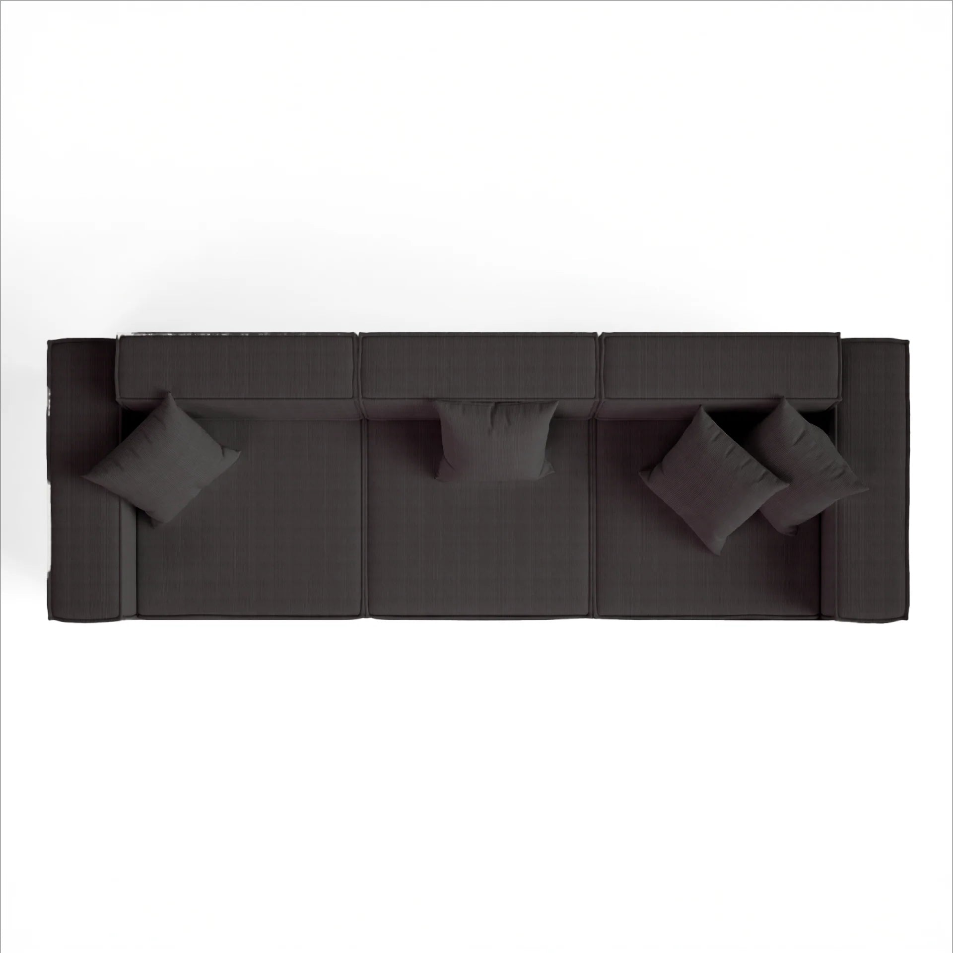 <tc>Sofa en la Caja</tc> Pelion 3 asientos en Boucle - Lino