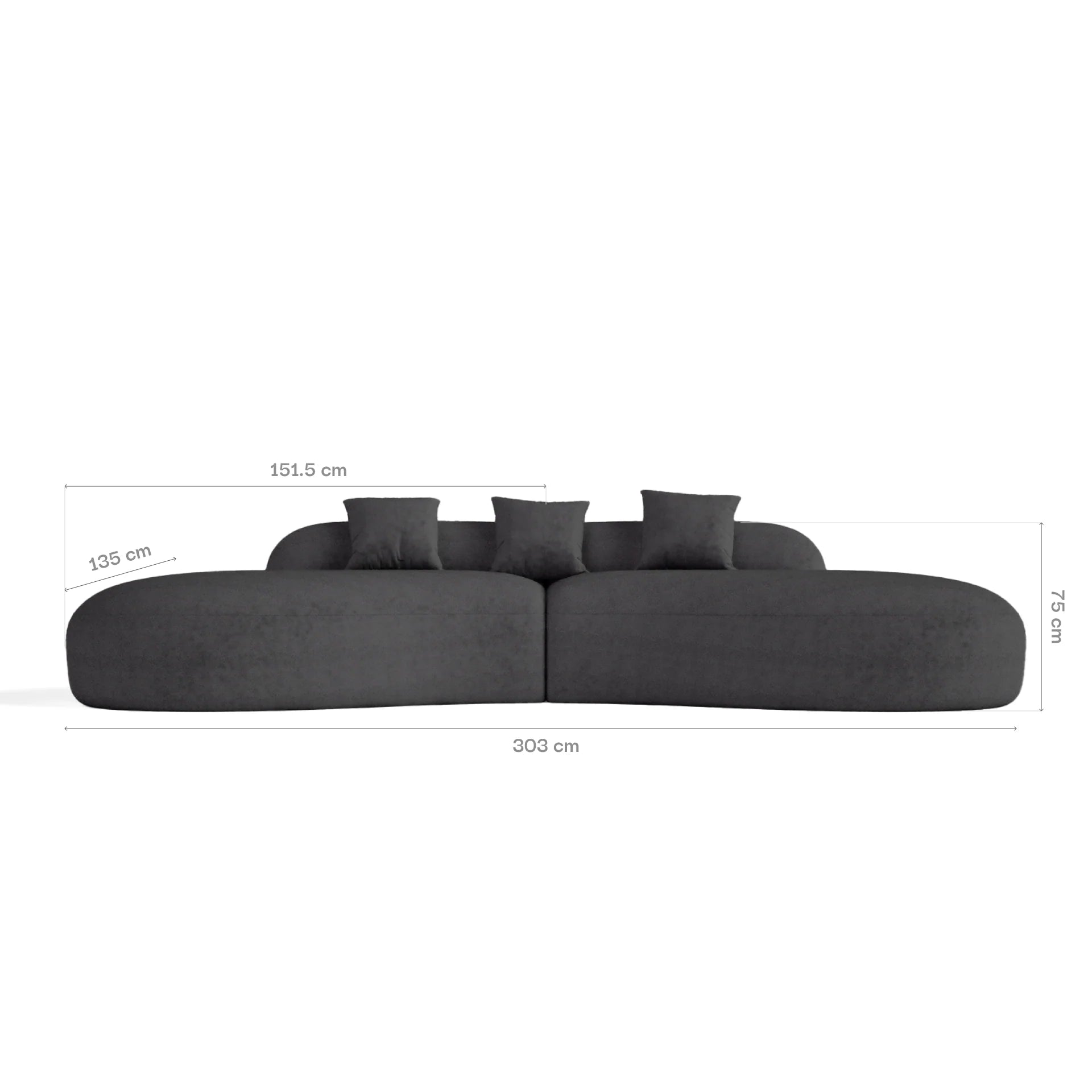 <tc>Sofa en la Caja</tc> Avalon en Boucle - Gris