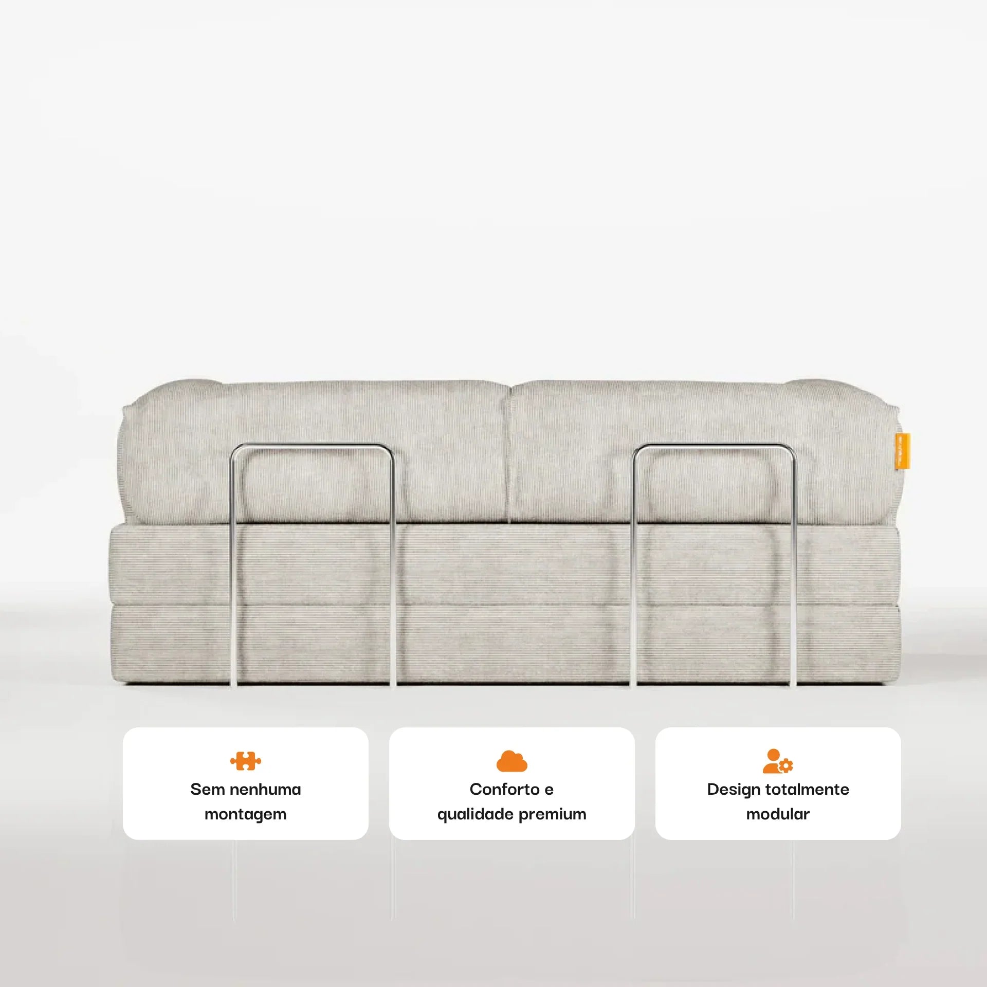 <tc>Sofa en la Caja</tc> Sofá Cama Bloom Pana - Lino