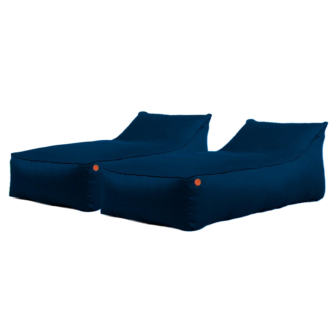 2 Uni Chaise Lounge Set - Navy